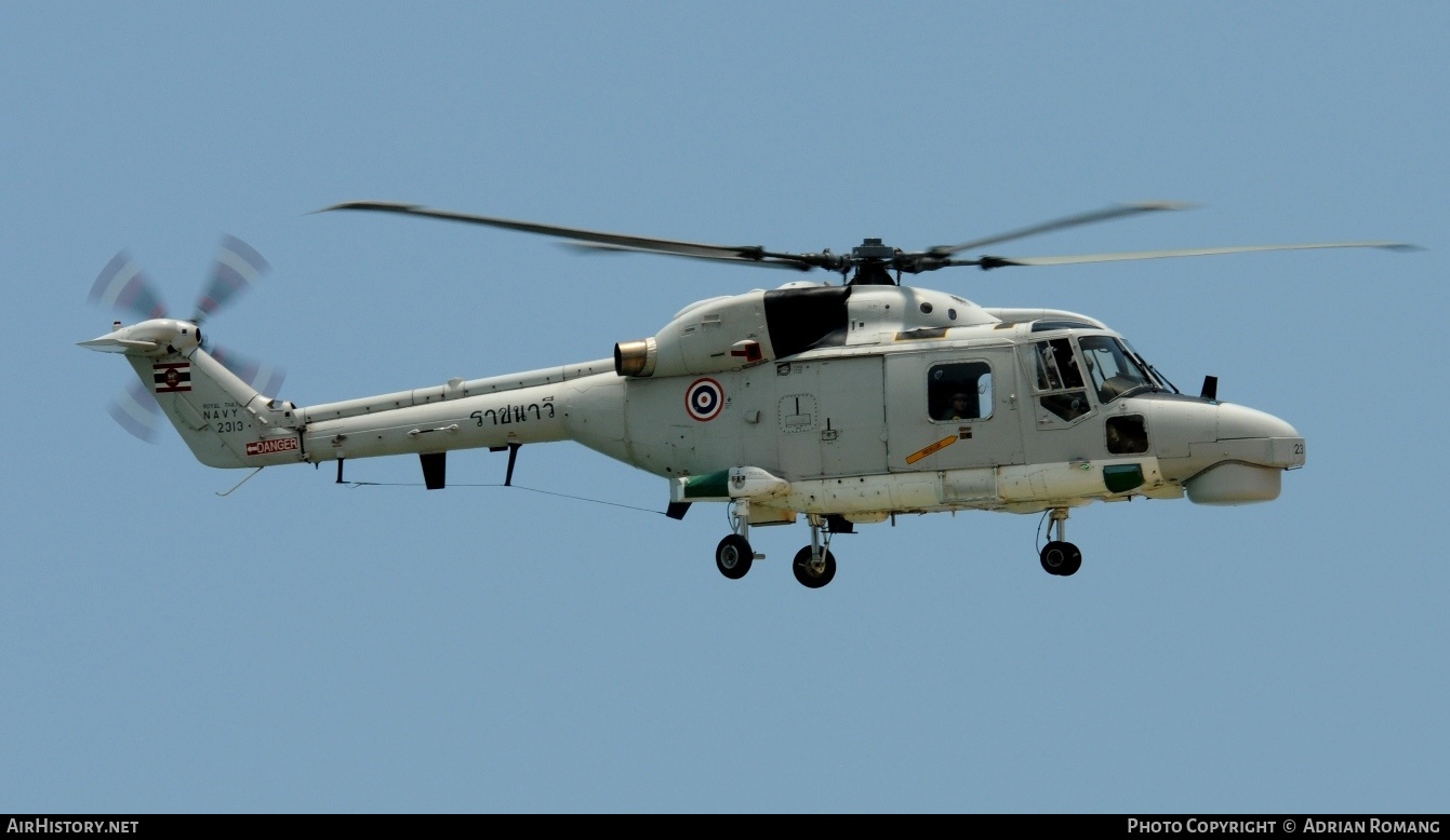 Aircraft Photo of 2313 | Westland WG-13 Super Lynx 300 Mk110 | Thailand - Navy | AirHistory.net #313296