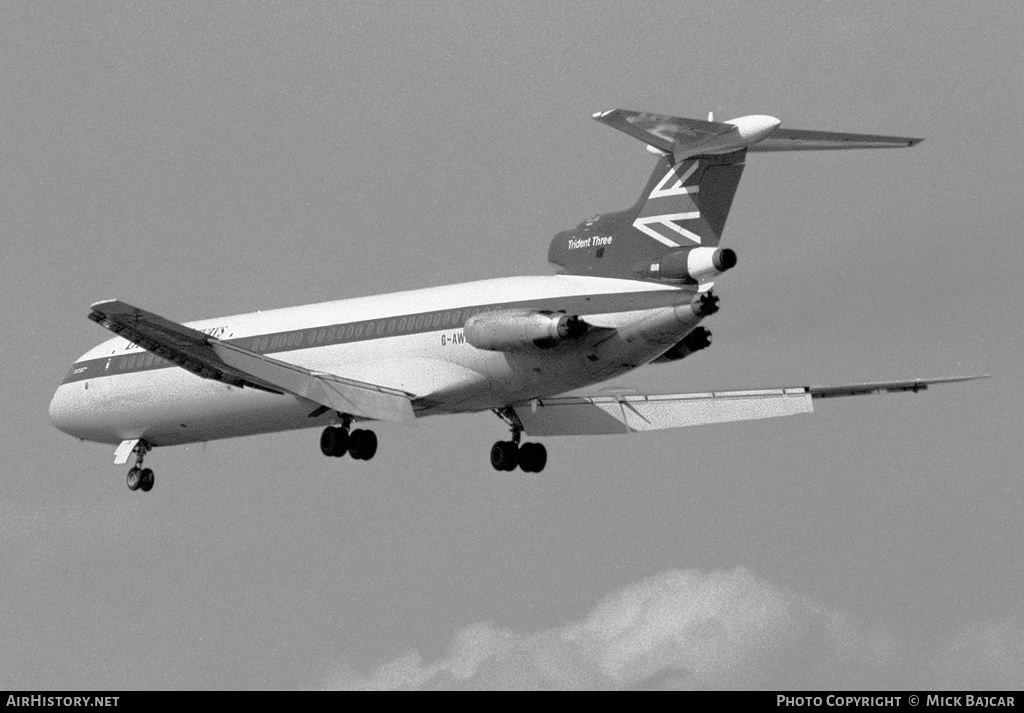 Aircraft Photo of G-AWZV | Hawker Siddeley HS-121 Trident 3B | British Airways | AirHistory.net #313324