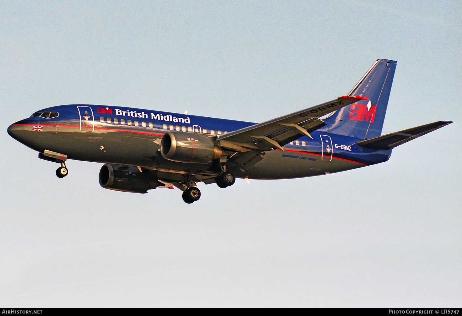 Aircraft Photo of G-OBMZ | Boeing 737-53A | British Midland Airways - BMA | AirHistory.net #313326