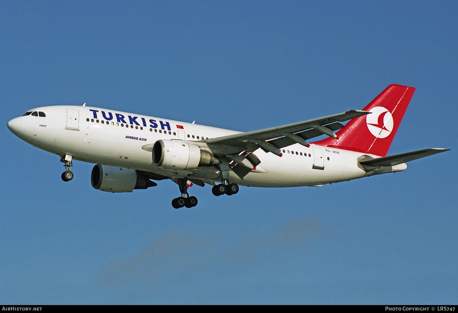 Aircraft Photo of TC-JCO | Airbus A310-203 | Turkish Airlines | AirHistory.net #313329