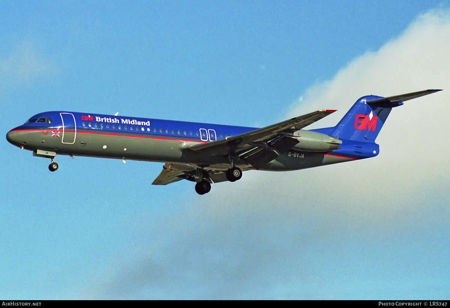 Aircraft Photo of G-BVJA | Fokker 100 (F28-0100) | British Midland Airways - BMA | AirHistory.net #313334