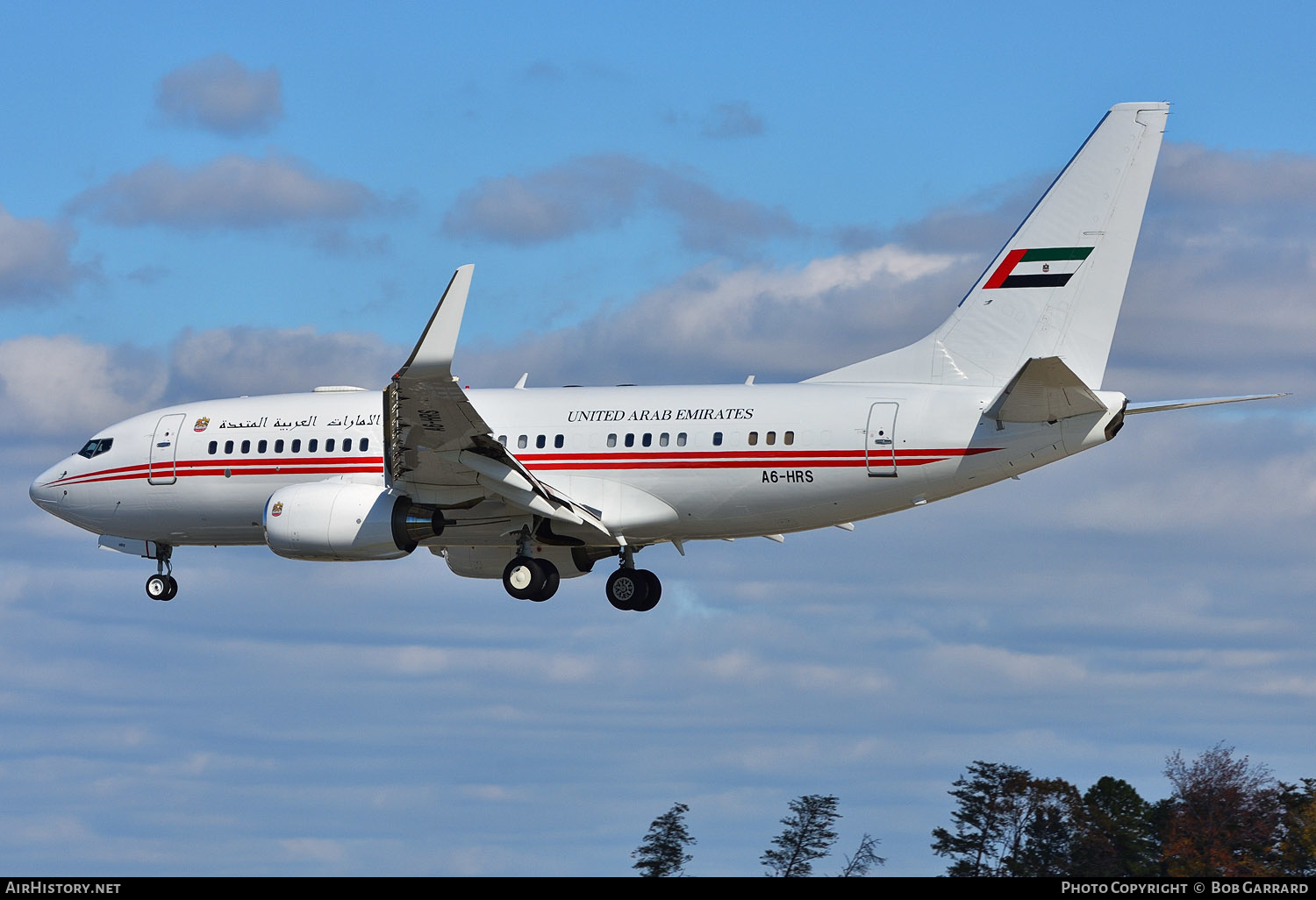 Aircraft Photo of A6-HRS | Boeing 737-7EO BBJ | United Arab Emirates Government | AirHistory.net #313407