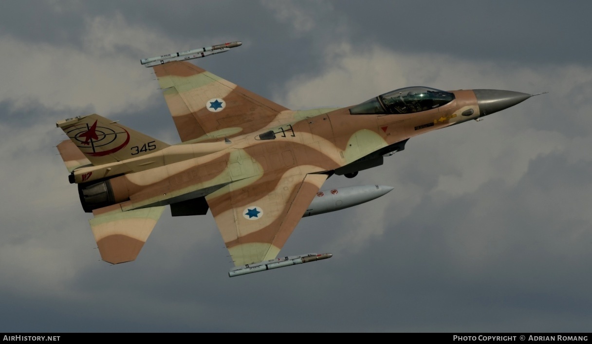 Aircraft Photo of 345 / 86-1664 | General Dynamics F-16C Barak | Israel - Air Force | AirHistory.net #313434