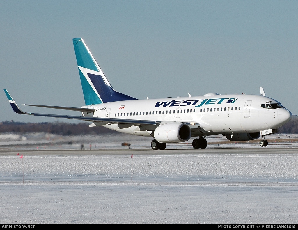 Aircraft Photo of C-GUWS | Boeing 737-76N | WestJet | AirHistory.net #313476