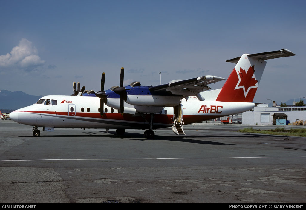 Aircraft Photo of C-GHSL | De Havilland Canada DHC-7-102 Dash 7 | Air BC | AirHistory.net #313551