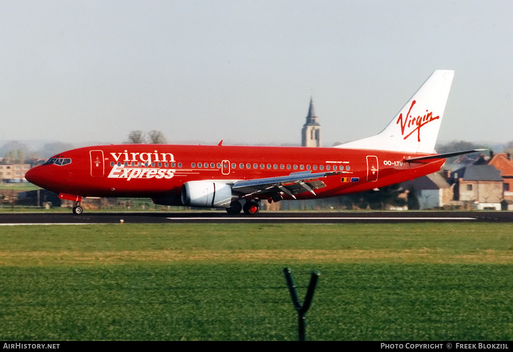 Aircraft Photo of OO-LTV | Boeing 737-3Y0 | Virgin Express | AirHistory.net #313552