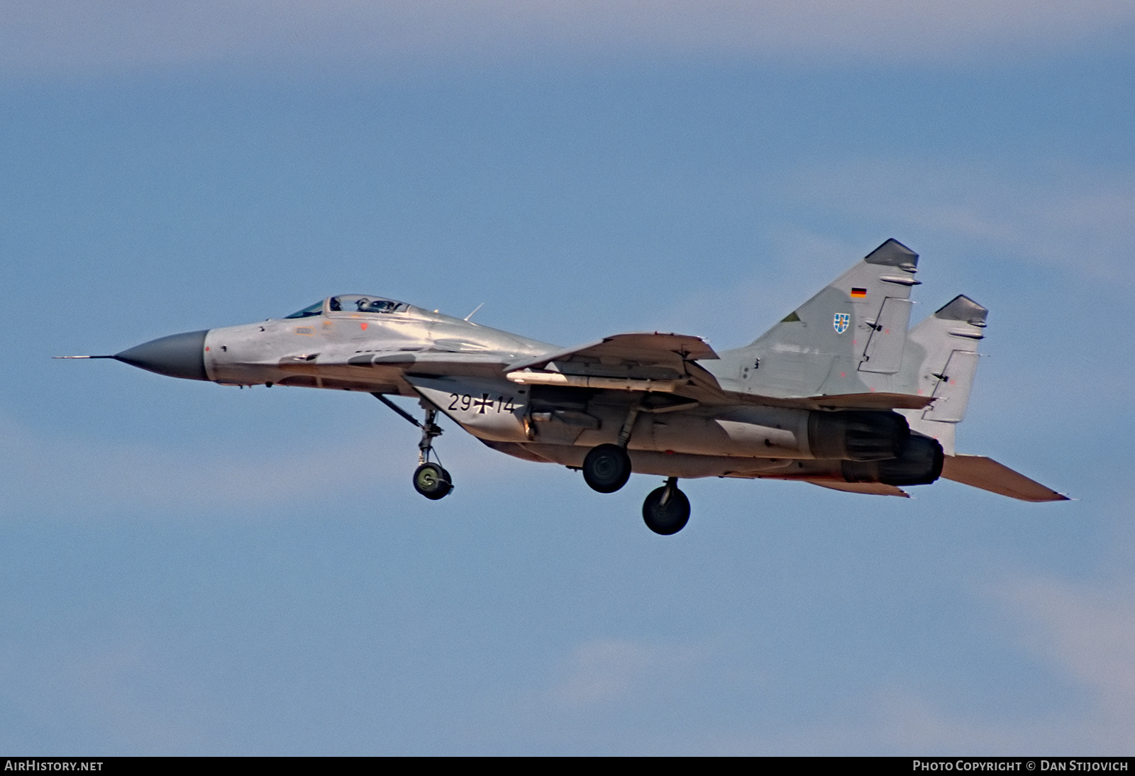 Aircraft Photo of 2914 | Mikoyan-Gurevich MiG-29 | Germany - Air Force | AirHistory.net #313587