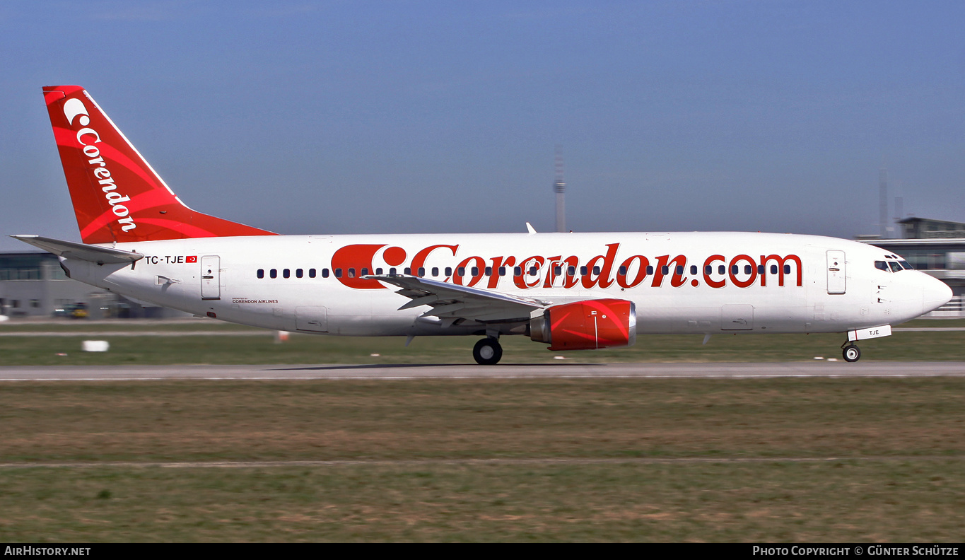 Aircraft Photo of TC-TJE | Boeing 737-4Y0 | Corendon Airlines | AirHistory.net #313618