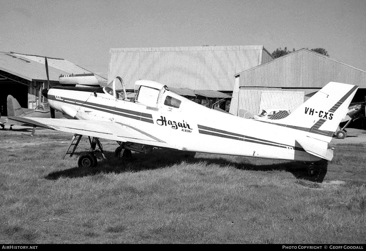 Aircraft Photo of VH-CXS | Yeoman YA1 Cropmaster 250 | Hazair | AirHistory.net #313636