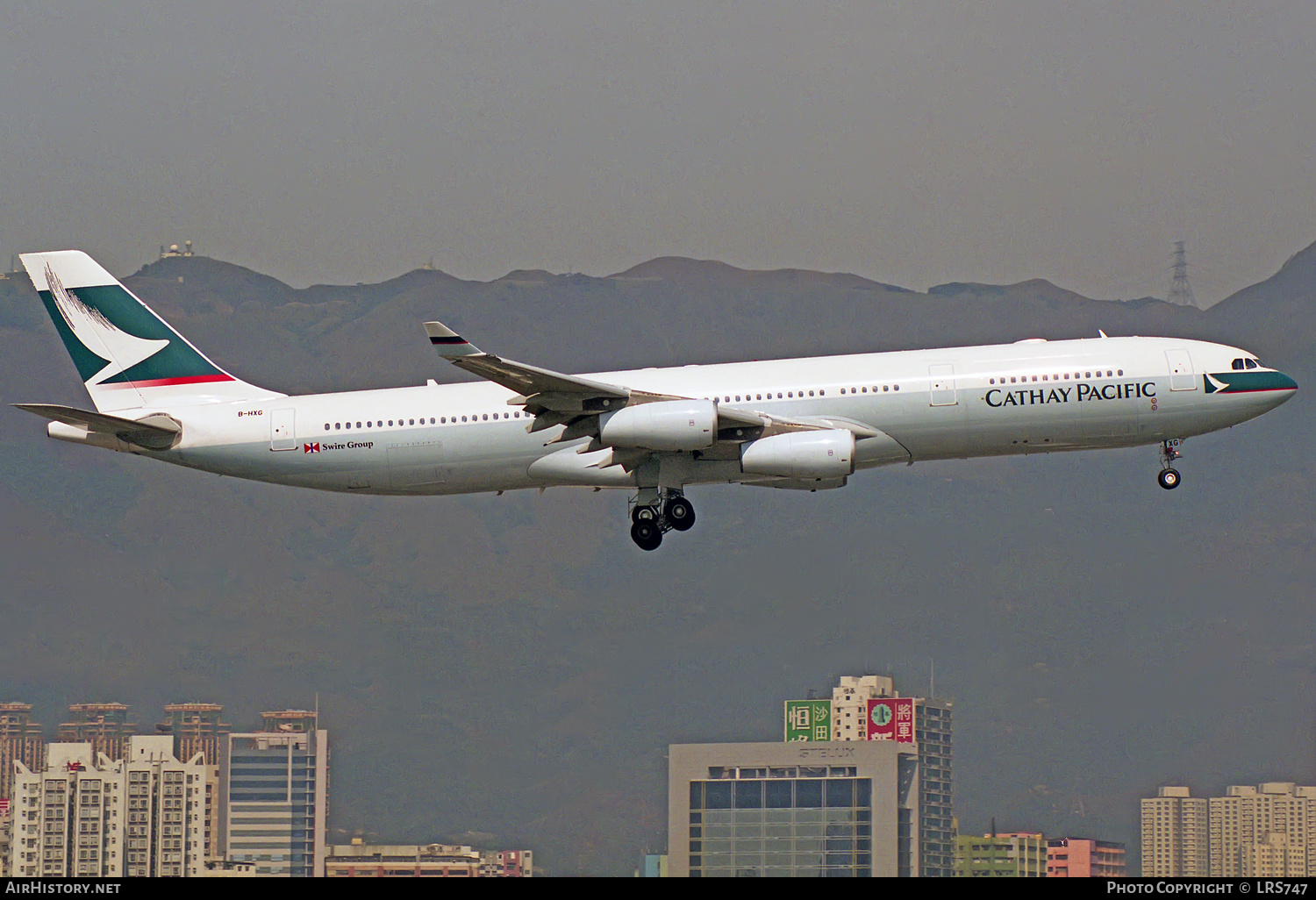 Aircraft Photo of B-HXG | Airbus A340-313 | Cathay Pacific Airways | AirHistory.net #313657