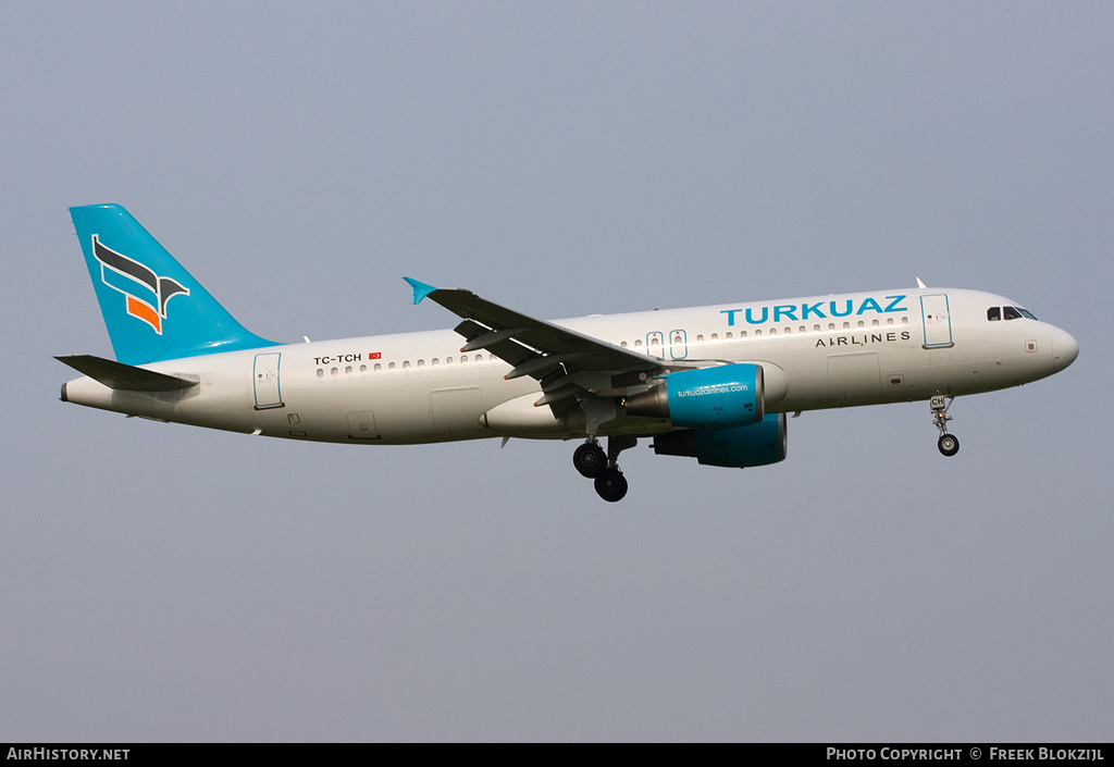Aircraft Photo of TC-TCH | Airbus A320-214 | Turkuaz Airlines | AirHistory.net #313660