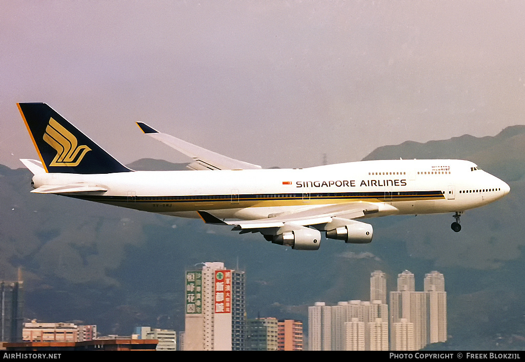Aircraft Photo of 9V-SMJ | Boeing 747-412 | Singapore Airlines | AirHistory.net #313707