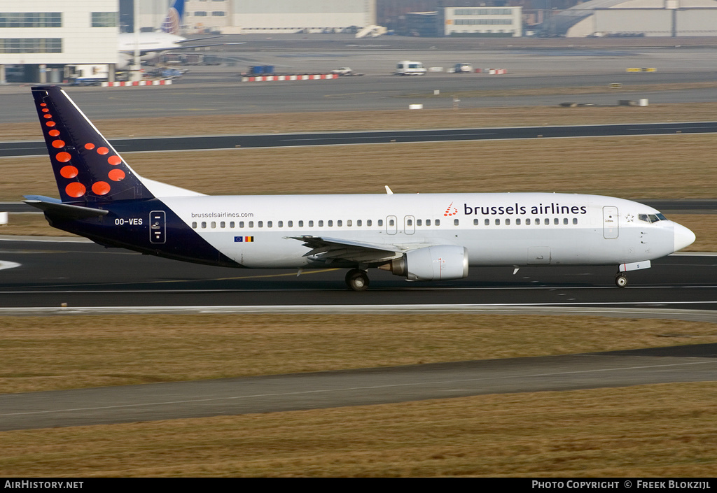 Aircraft Photo of OO-VES | Boeing 737-43Q | Brussels Airlines | AirHistory.net #313716