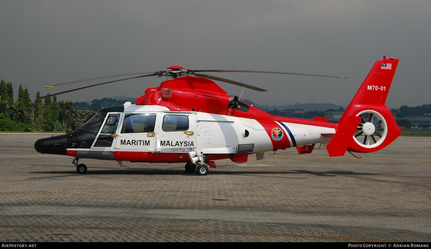 Aircraft Photo of M70-01 | Airbus Helicopters AS365N3 Dauphin 2 | Malaysia - Coast Guard | AirHistory.net #313759
