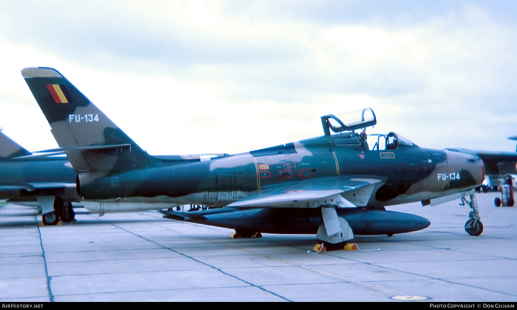 Aircraft Photo of FU-134 | Republic F-84F Thunderstreak | Belgium - Air Force | AirHistory.net #313763