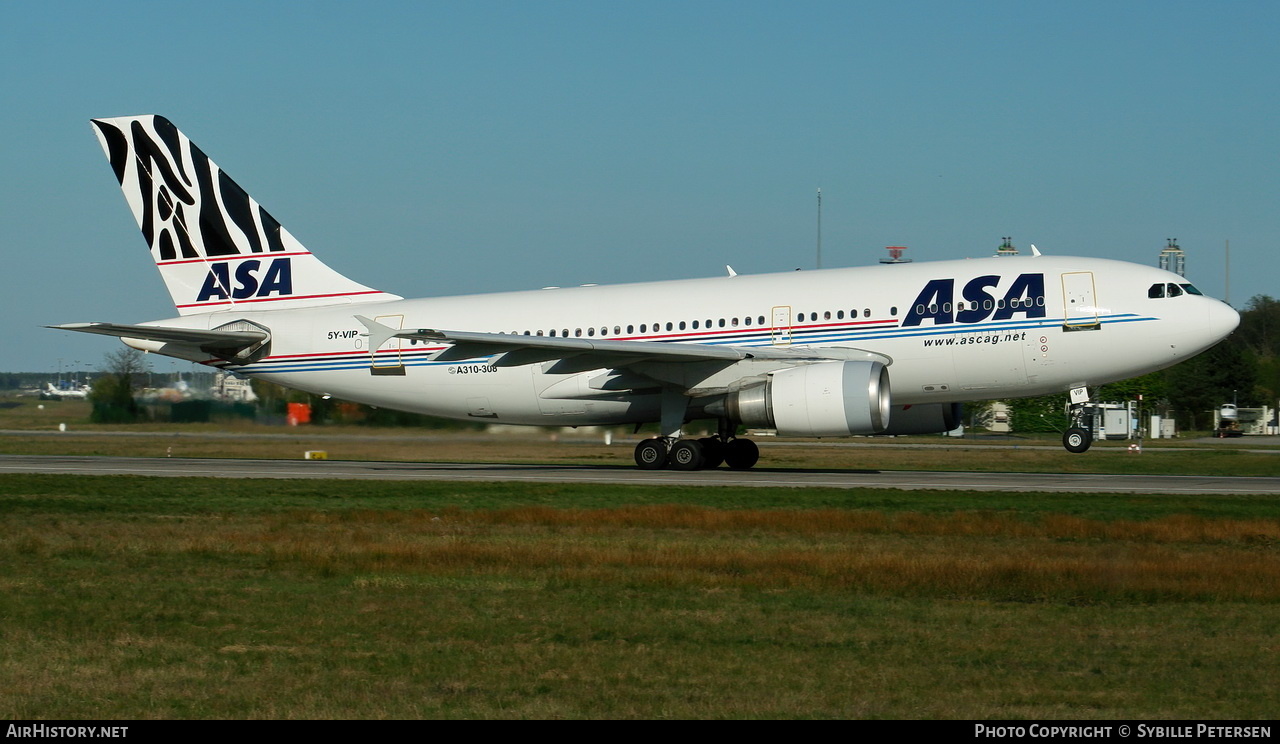 Aircraft Photo of 5Y-VIP | Airbus A310-308 | African Safari Airways - ASA | AirHistory.net #313764