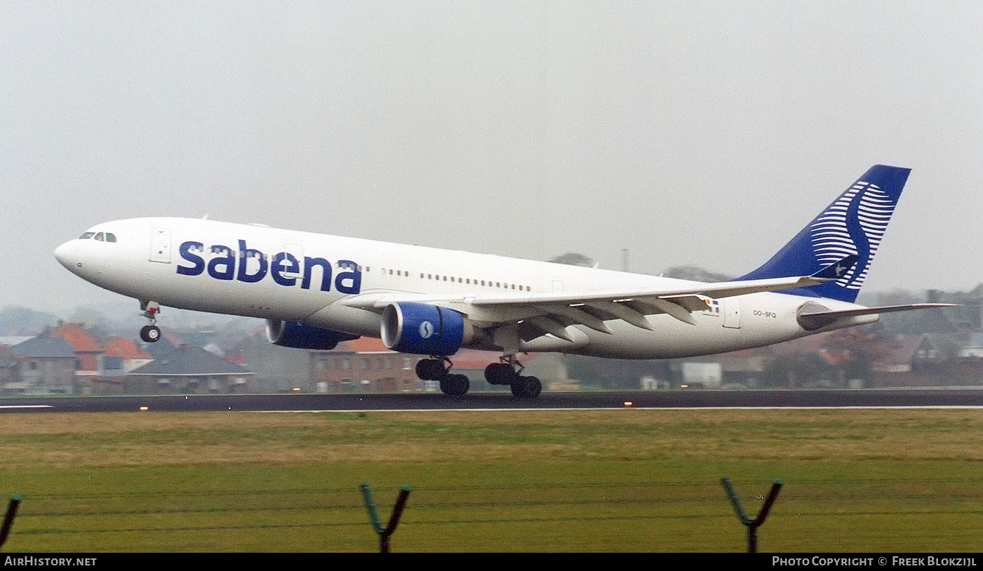 Aircraft Photo of OO-SFQ | Airbus A330-223 | Sabena | AirHistory.net #313797