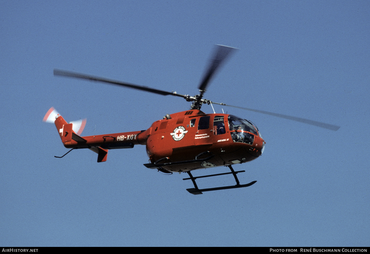 Aircraft Photo of HB-XGY | MBB BO-105CBS-2 | Swiss Air Rescue - Rettungsflugwacht | AirHistory.net #313818