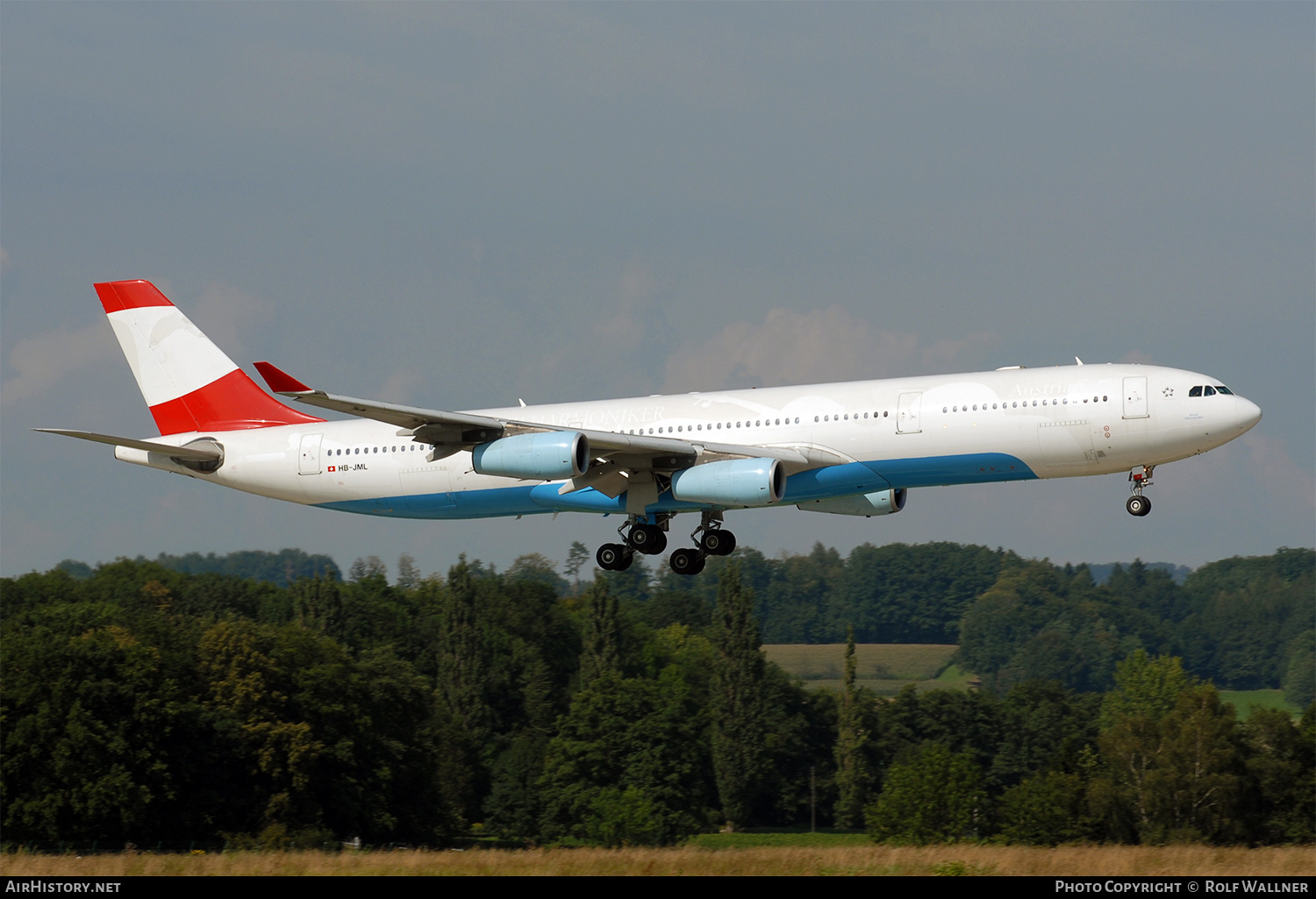 Aircraft Photo of HB-JML | Airbus A340-313X | Swiss International Air Lines | Austrian Airlines | AirHistory.net #313820