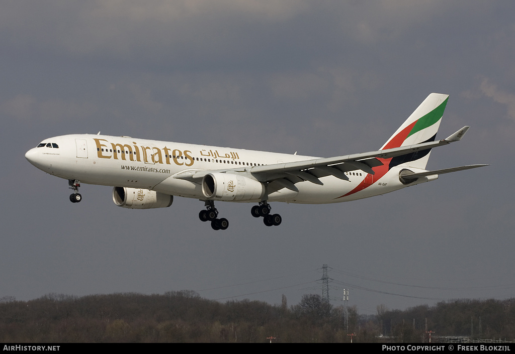 Aircraft Photo of A6-EAF | Airbus A330-243 | Emirates | AirHistory.net #313826