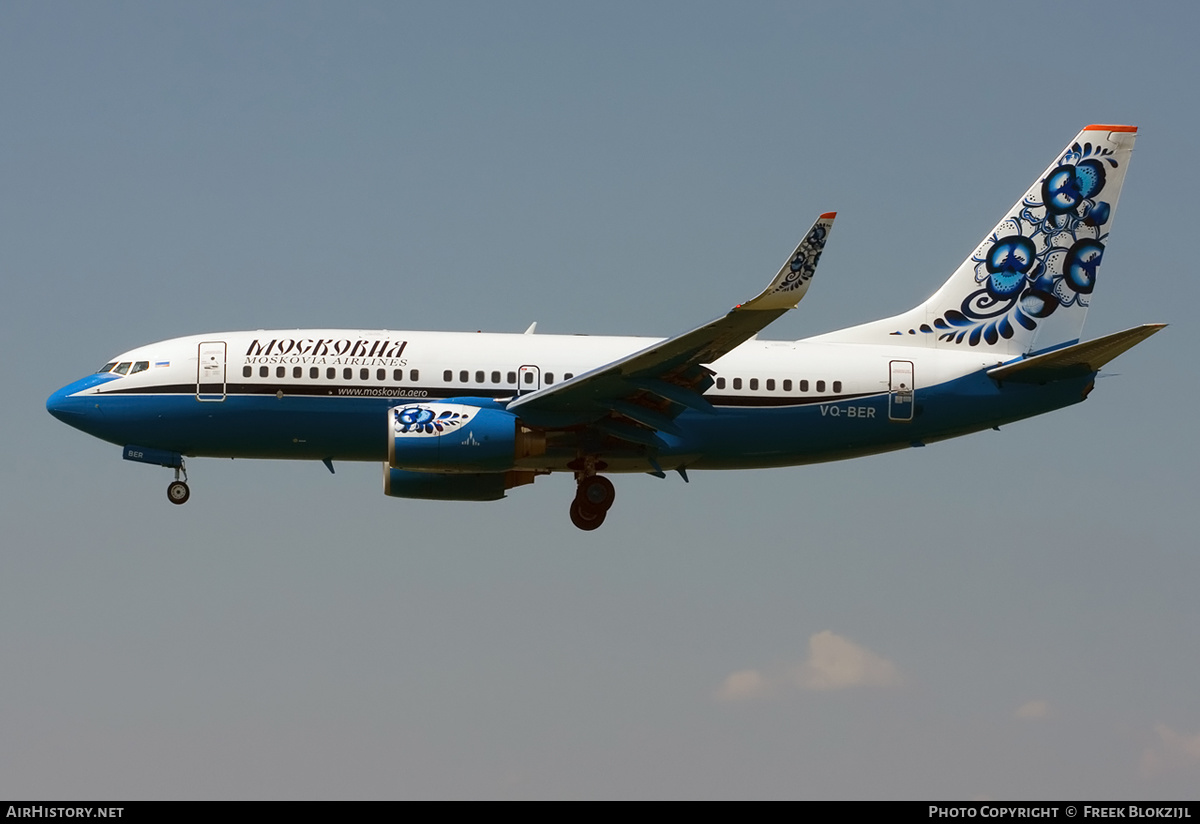 Aircraft Photo of VQ-BER | Boeing 737-7L9 | Moskovia Airlines | AirHistory.net #313876