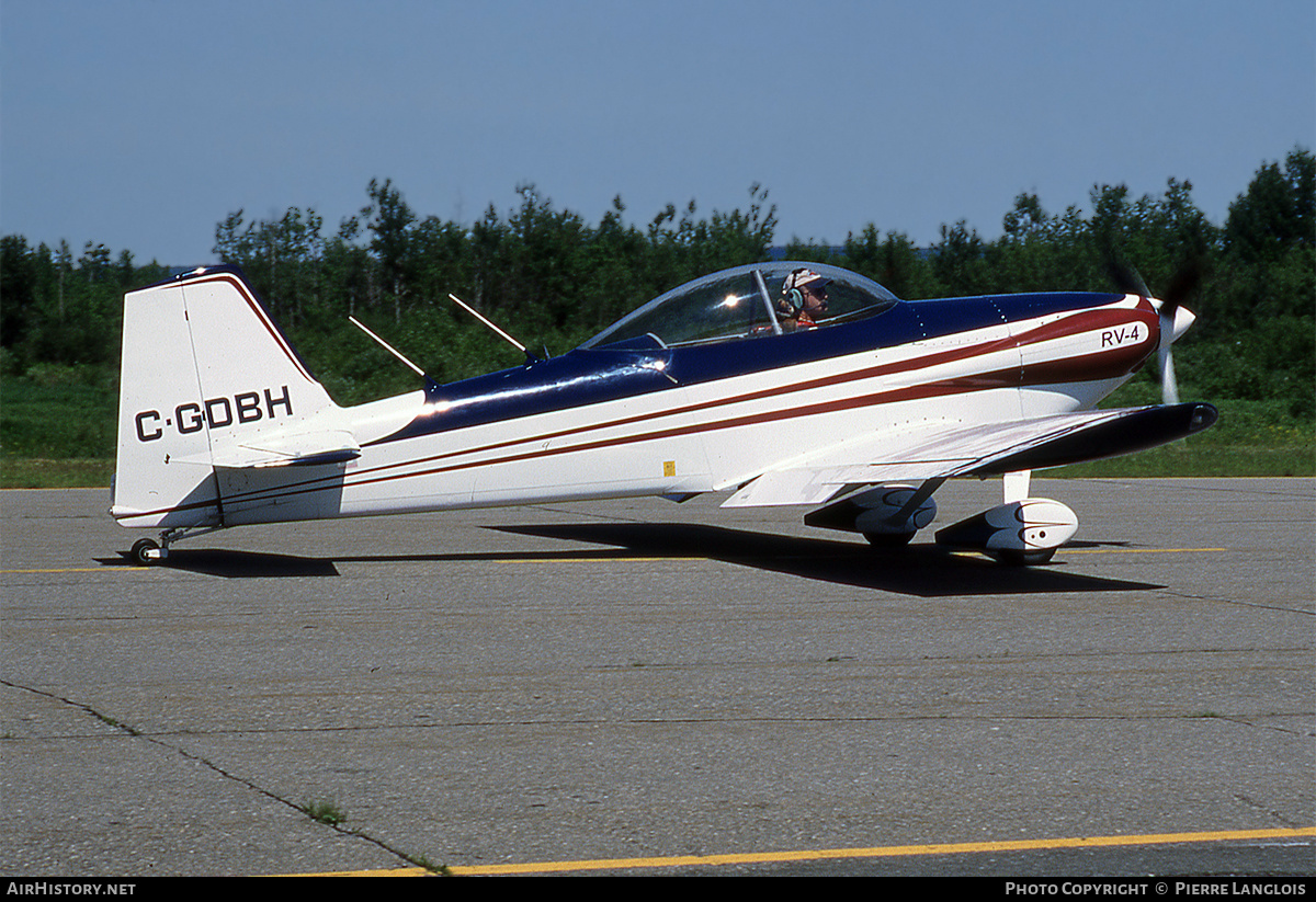 Aircraft Photo of C-GDBH | Van's RV-4 | AirHistory.net #313885
