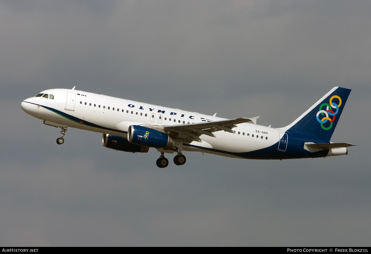 Aircraft Photo of SX-OAP | Airbus A320-232 | Olympic | AirHistory.net #313901