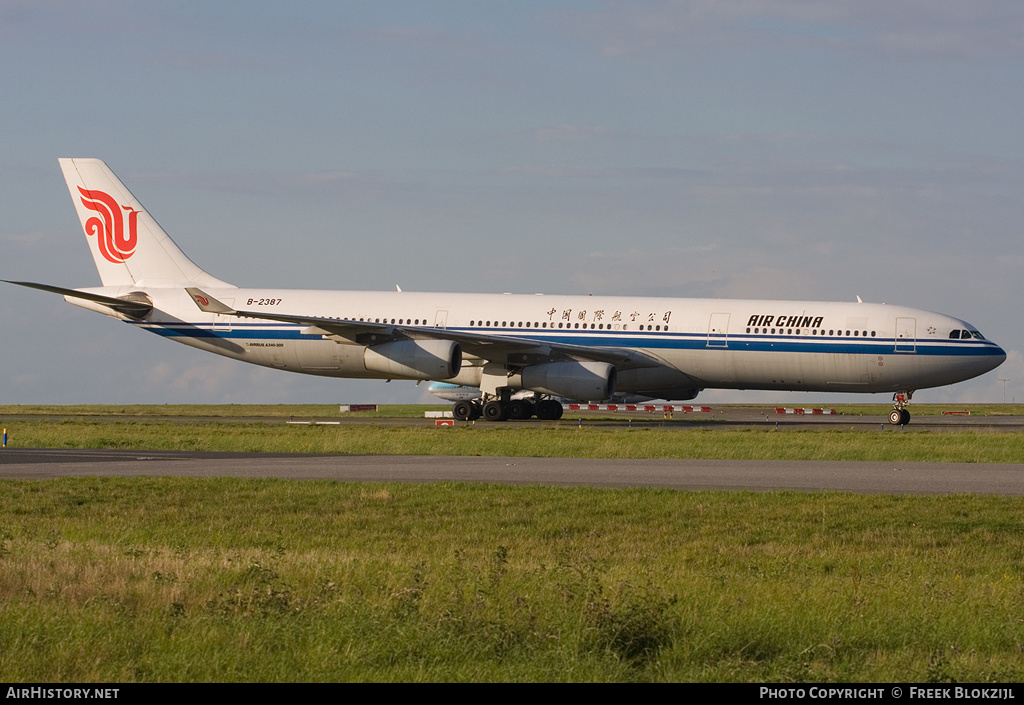 Aircraft Photo of B-2387 | Airbus A340-313X | Air China | AirHistory.net #313913