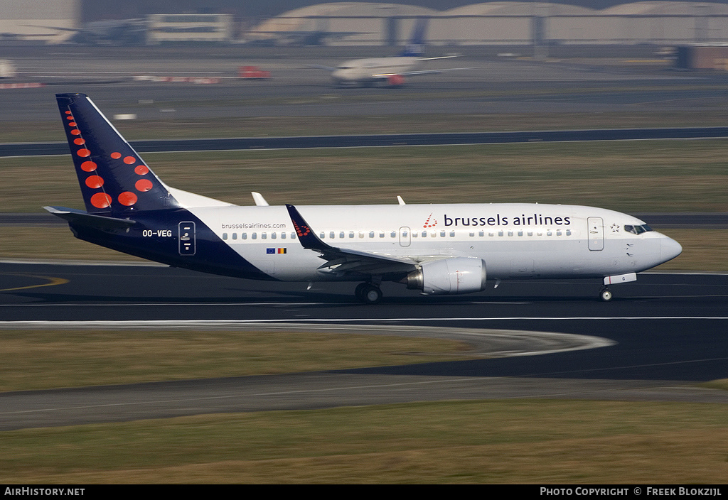 Aircraft Photo of OO-VEG | Boeing 737-36N | Brussels Airlines | AirHistory.net #313967