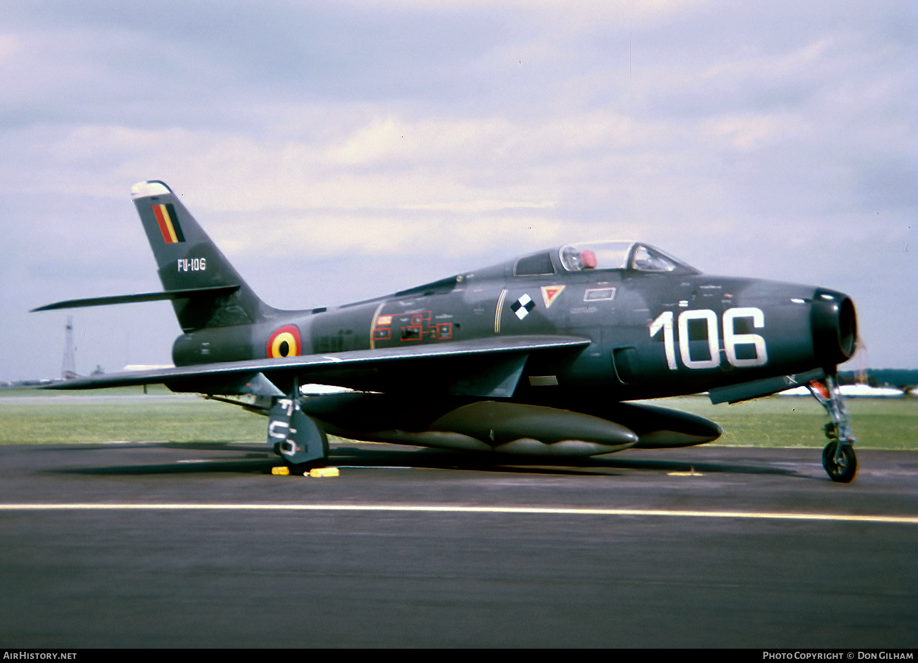 Aircraft Photo of FU-106 | Republic F-84F Thunderstreak | Belgium - Air Force | AirHistory.net #313979