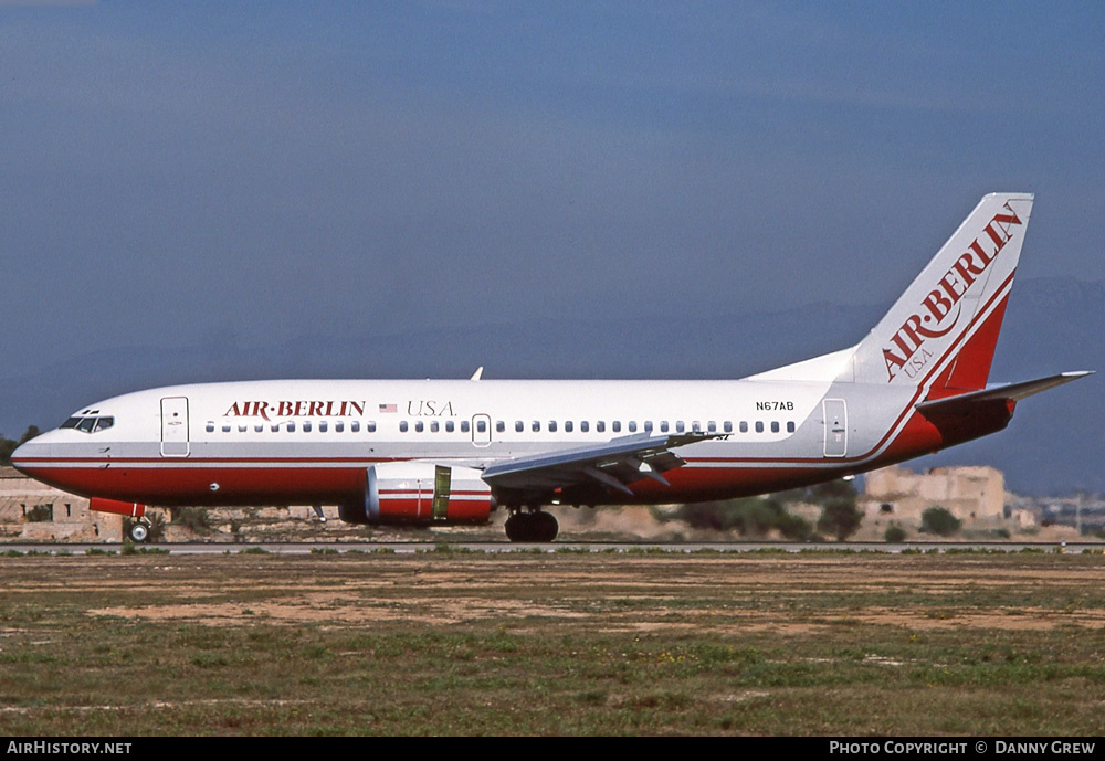 Aircraft Photo of N67AB | Boeing 737-3Y0 | Air Berlin USA | AirHistory.net #314002