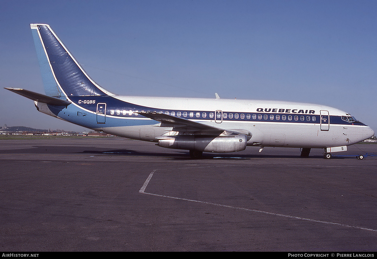 Aircraft Photo of C-GQBS | Boeing 737-2M8/Adv | Quebecair | AirHistory.net #314029