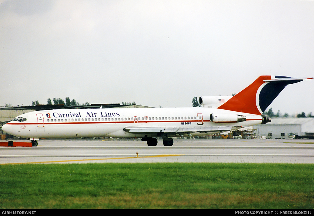 Aircraft Photo of N8866E | Boeing 727-225/Adv | Carnival Air Lines | AirHistory.net #314031
