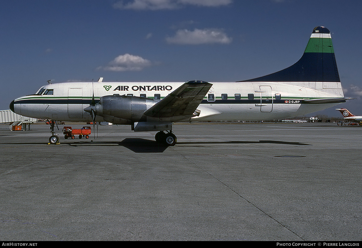 Aircraft Photo of C-GJRP | Convair 580 | Air Ontario | AirHistory.net #314056