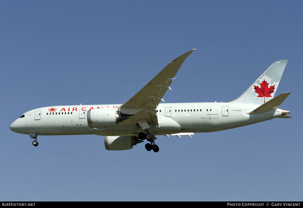 Aircraft Photo of C-GHQQ | Boeing 787-8 Dreamliner | Air Canada | AirHistory.net #314057