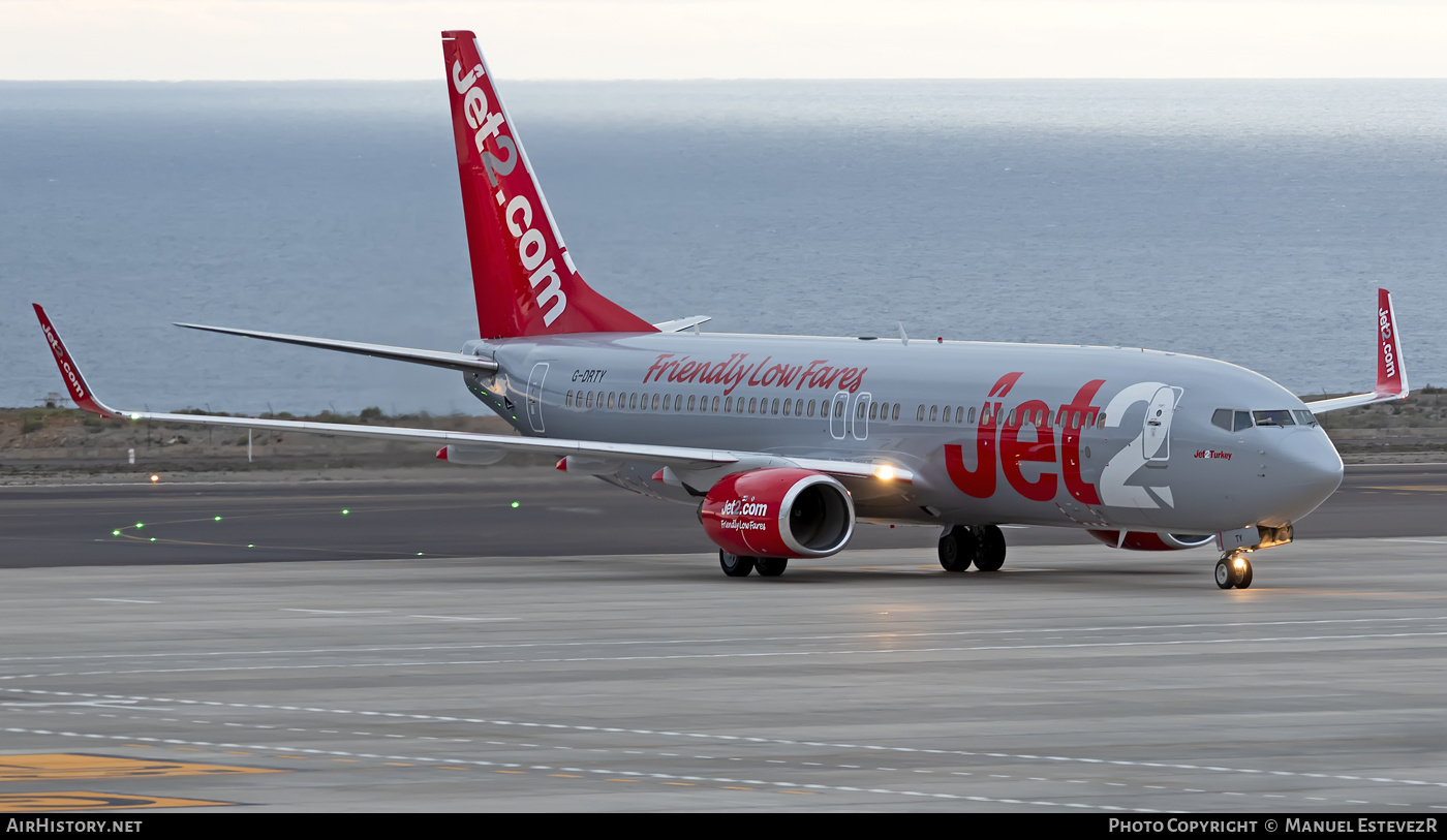 Aircraft Photo of G-DRTY | Boeing 737-8AS | Jet2 | AirHistory.net #314083