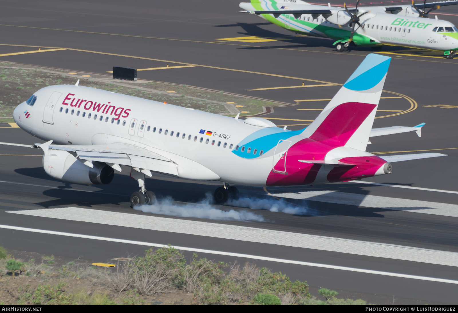 Aircraft Photo of D-AGWJ | Airbus A319-132 | Eurowings | AirHistory.net #314121