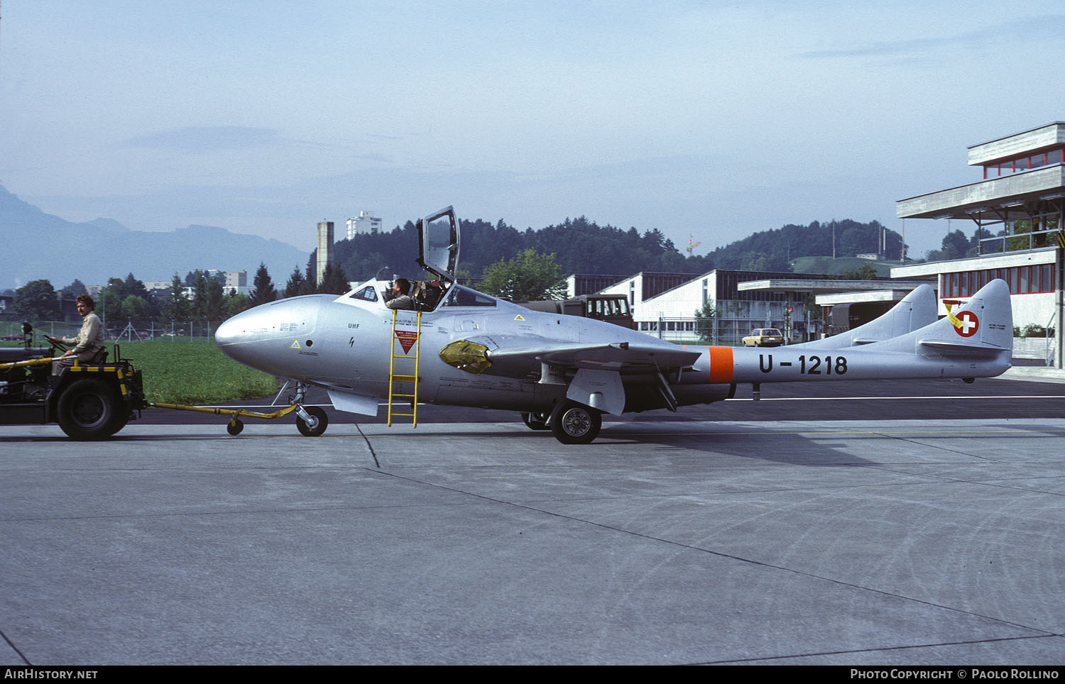 Aircraft Photo of U-1218 | De Havilland D.H. 115 Vampire T55 | Switzerland - Air Force | AirHistory.net #314137