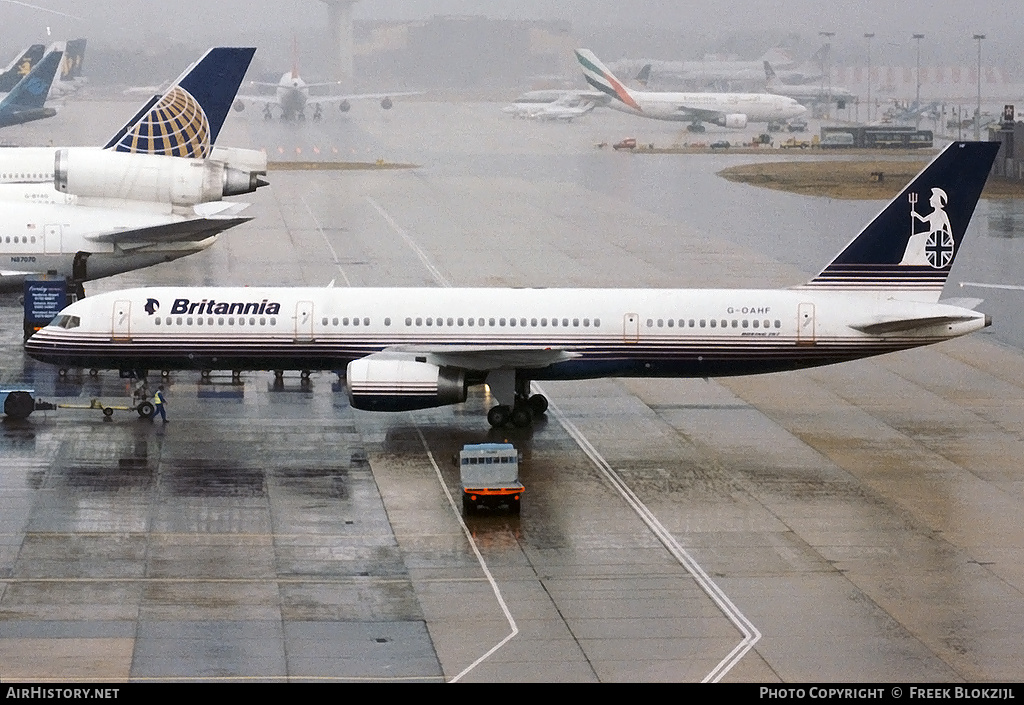 Aircraft Photo of G-OHAF | Boeing 757-27B | Britannia Airways | AirHistory.net #314236