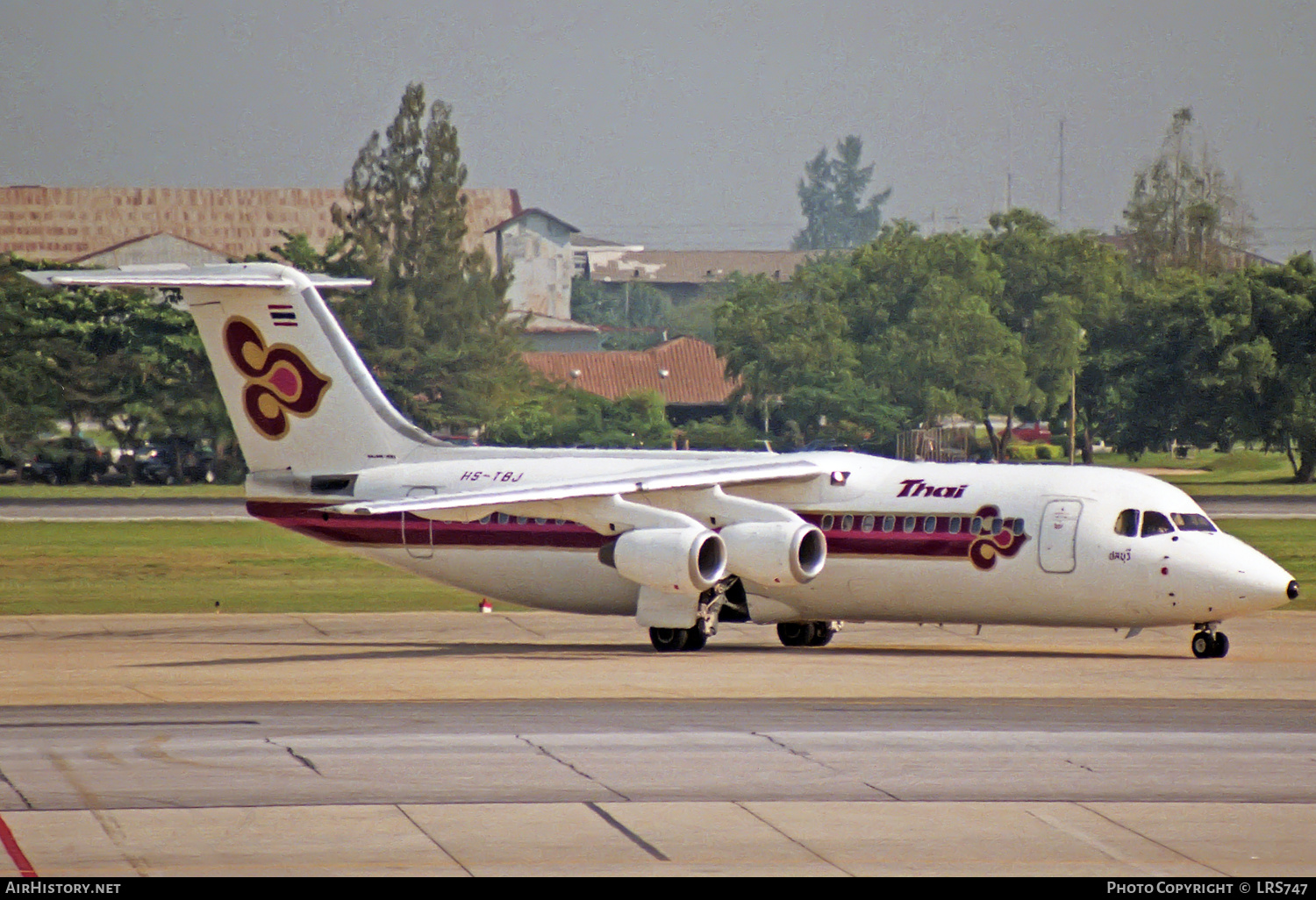 Aircraft Photo of HS-TBJ | British Aerospace BAe-146-300 | Thai Airways International | AirHistory.net #314245