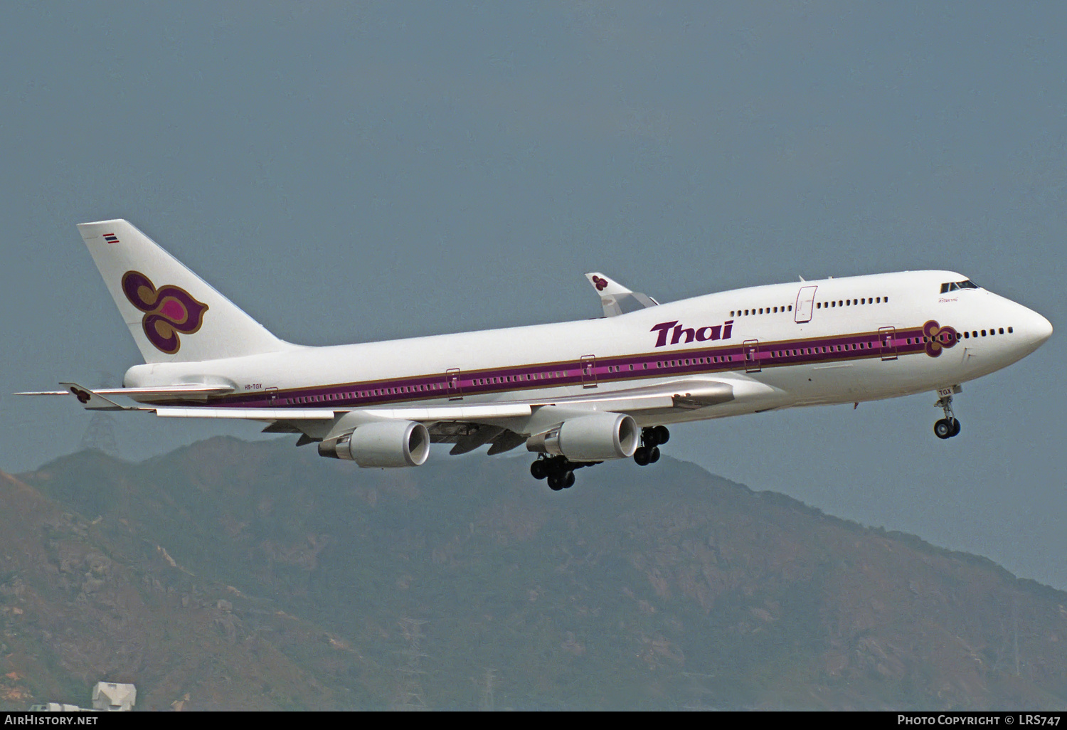Aircraft Photo of HS-TGX | Boeing 747-4D7 | Thai Airways International | AirHistory.net #314271