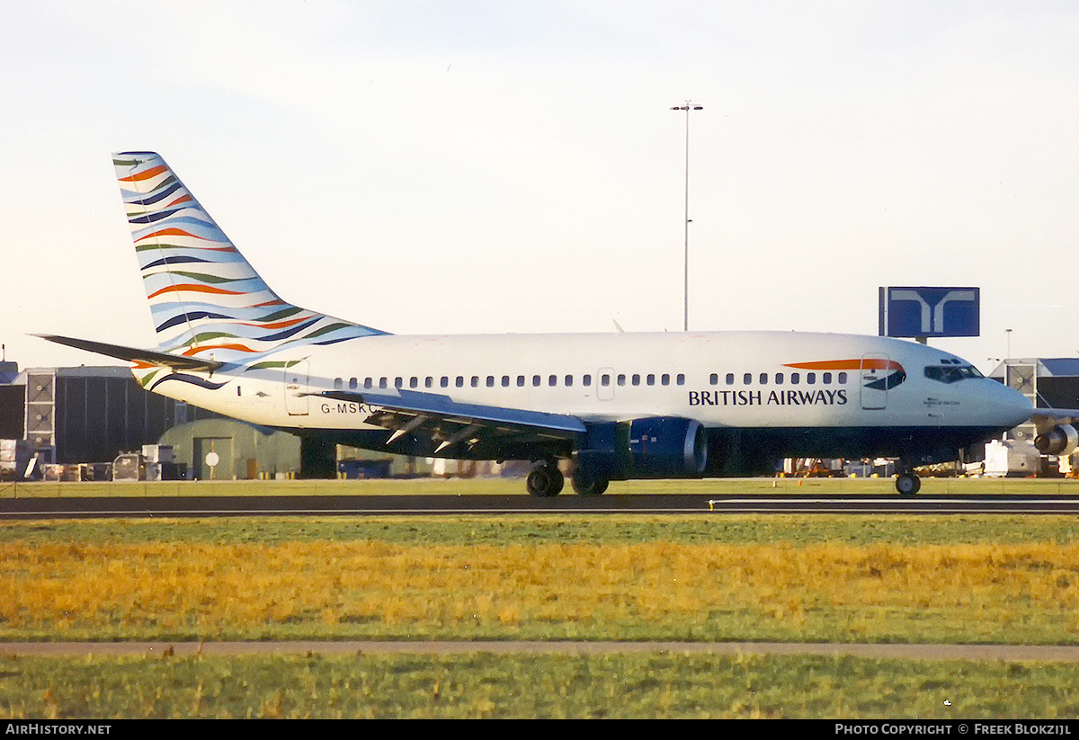 Aircraft Photo of G-MSKC | Boeing 737-5L9 | British Airways | AirHistory.net #314322