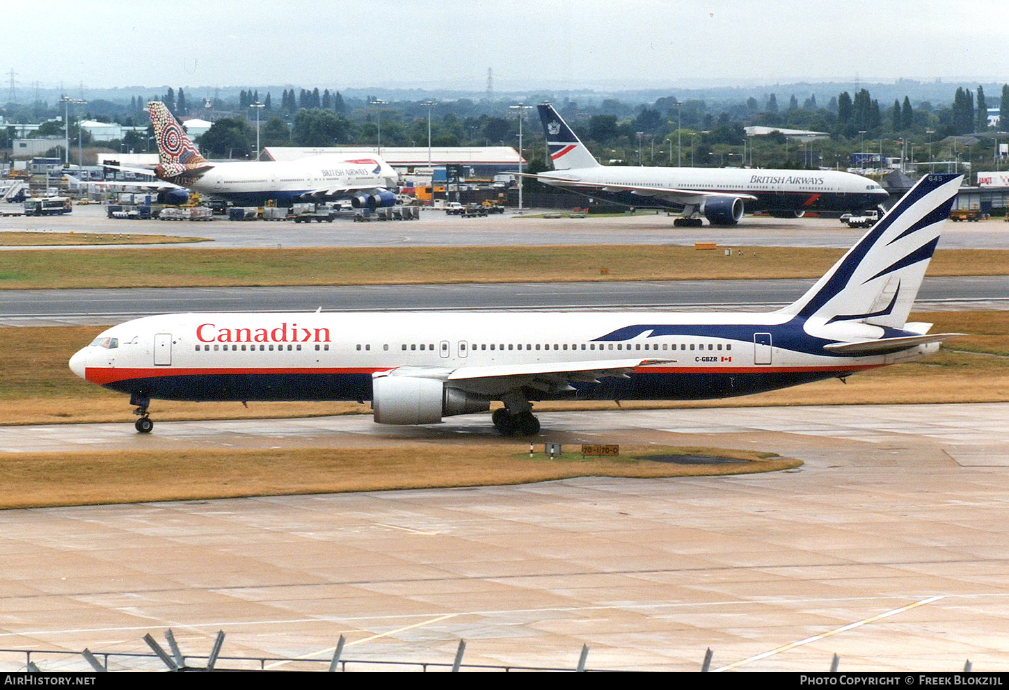 Aircraft Photo of C-GBZR | Boeing 767-38E/ER | Canadian Airlines | AirHistory.net #314346