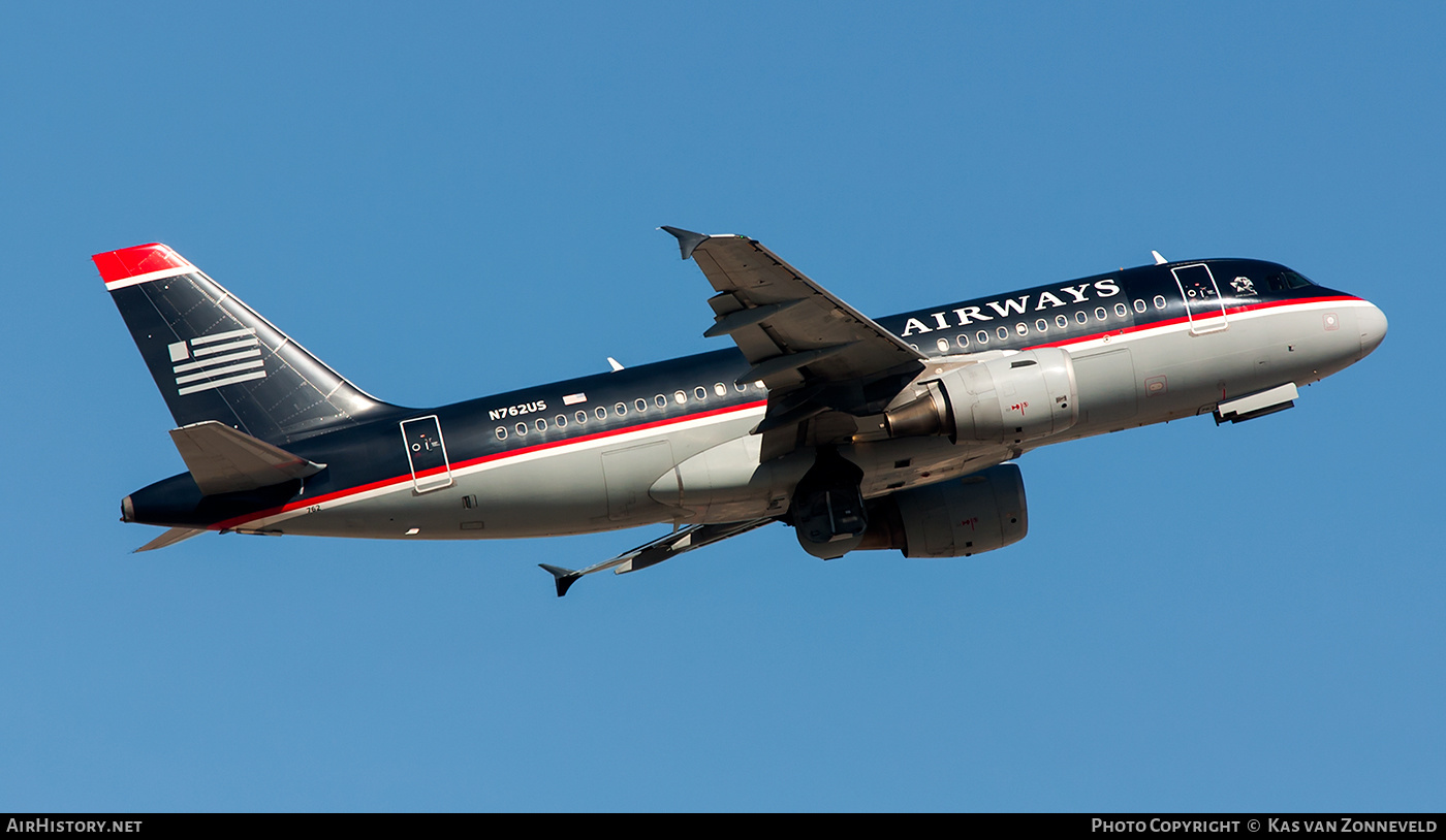 Aircraft Photo of N762US | Airbus A319-112 | US Airways | AirHistory.net #314354