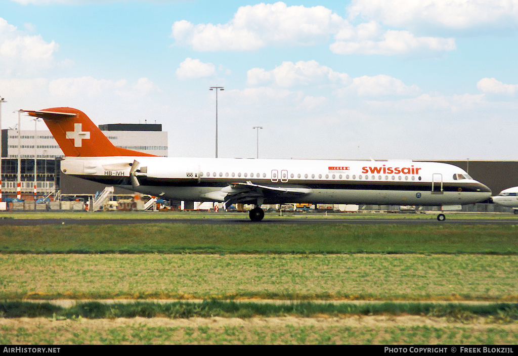 Aircraft Photo of HB-IVH | Fokker 100 (F28-0100) | Swissair | AirHistory.net #314377