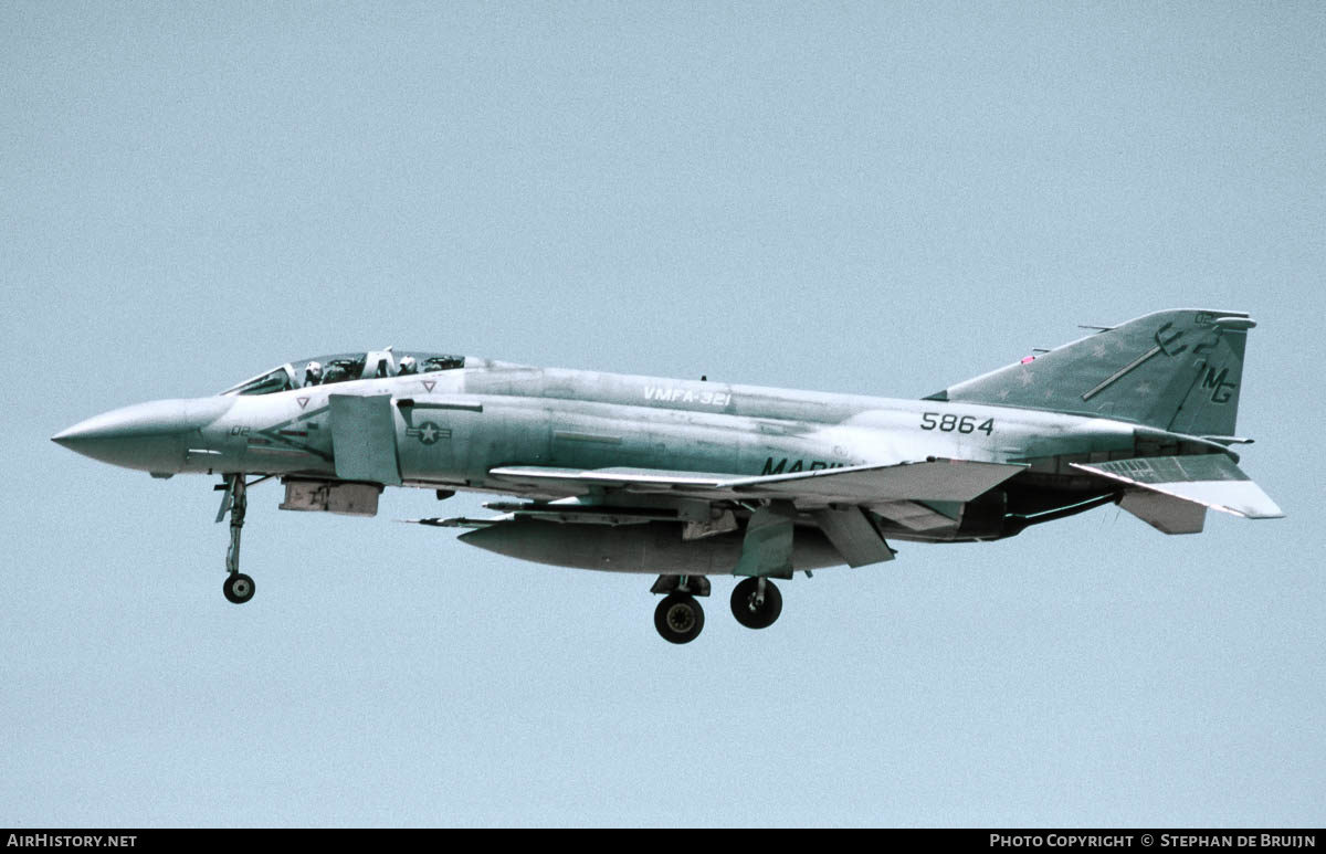 Aircraft Photo of 155864 / 5864 | McDonnell Douglas F-4S Phantom II | USA - Marines | AirHistory.net #314386