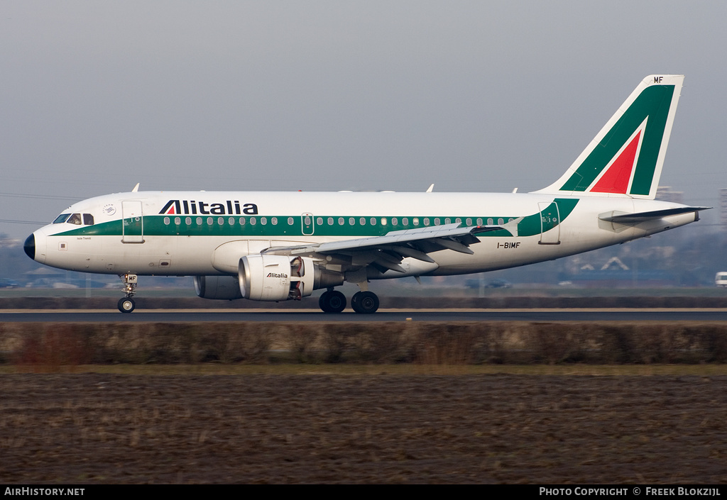 Aircraft Photo of I-BIMF | Airbus A319-112 | Alitalia | AirHistory.net #314415