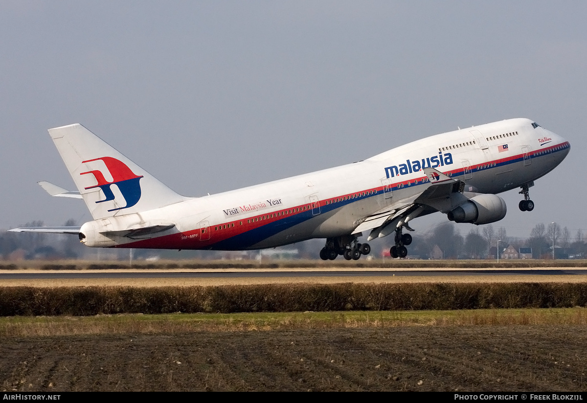 Aircraft Photo of 9M-MPF | Boeing 747-4H6 | Malaysia Airlines | AirHistory.net #314423