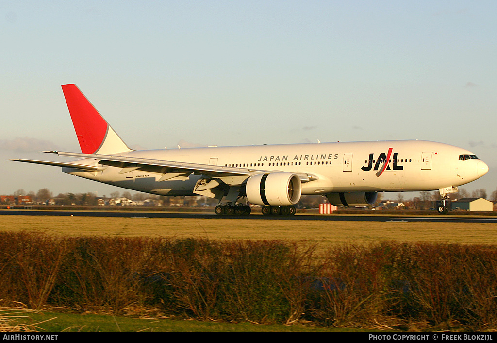 Aircraft Photo of JA709J | Boeing 777-246/ER | Japan Airlines - JAL | AirHistory.net #314445