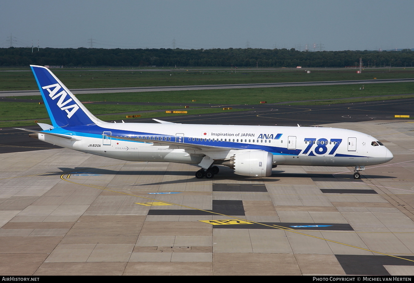 Aircraft Photo of JA820A | Boeing 787-8 Dreamliner | All Nippon Airways - ANA | AirHistory.net #314467